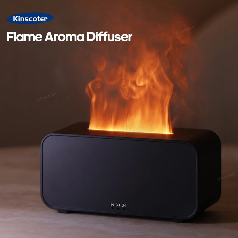 Umidificatore Aromaterapico con Fiamma Simulata – Purifica l’Aria e Crea un’Atmosfera Accogliente