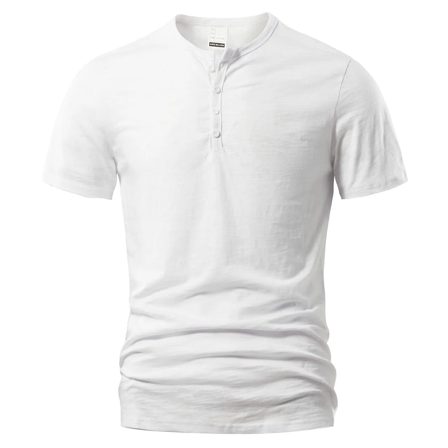 T-Shirt Uomo Estiva Casual – Collo Henley