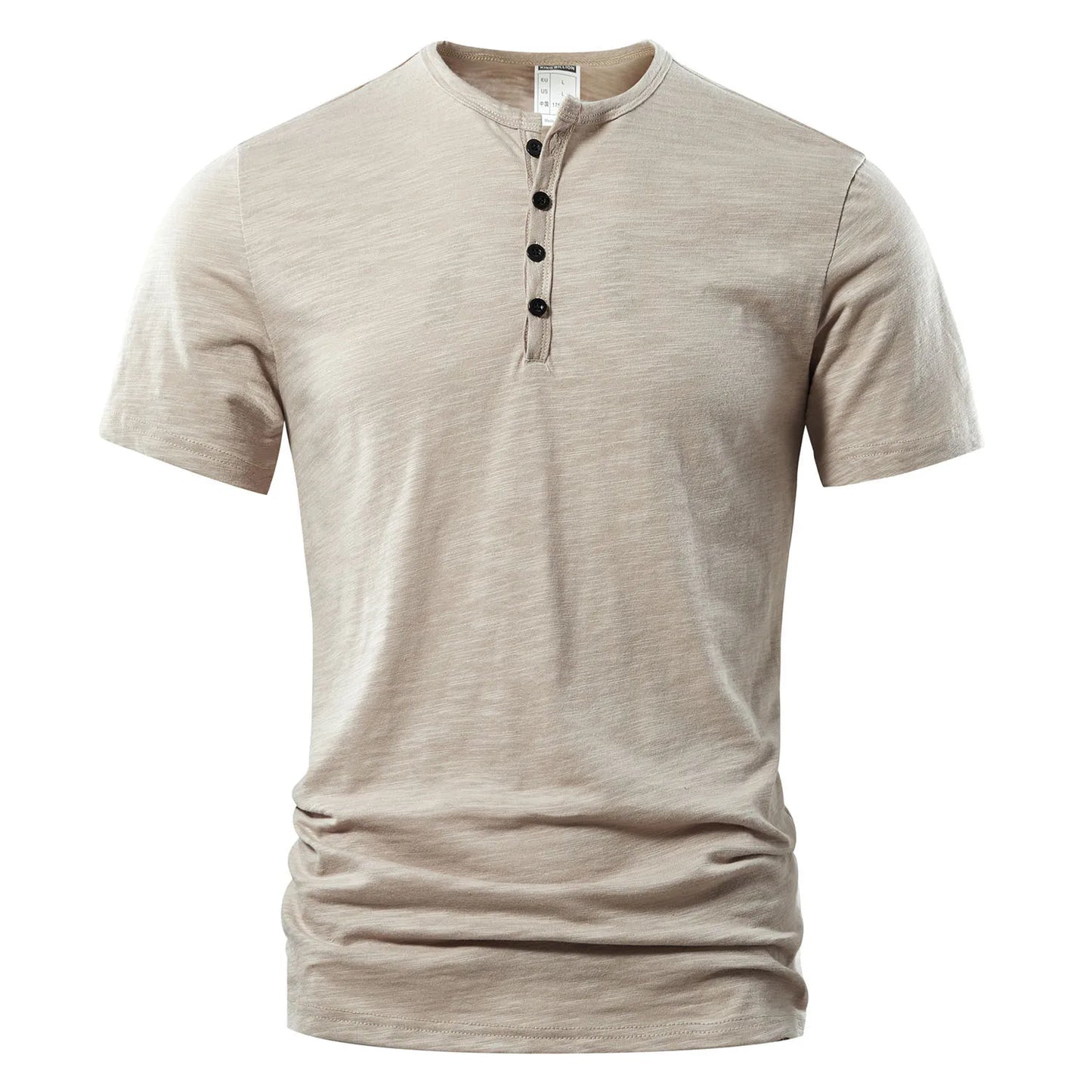 T-Shirt Uomo Estiva Casual – Collo Henley