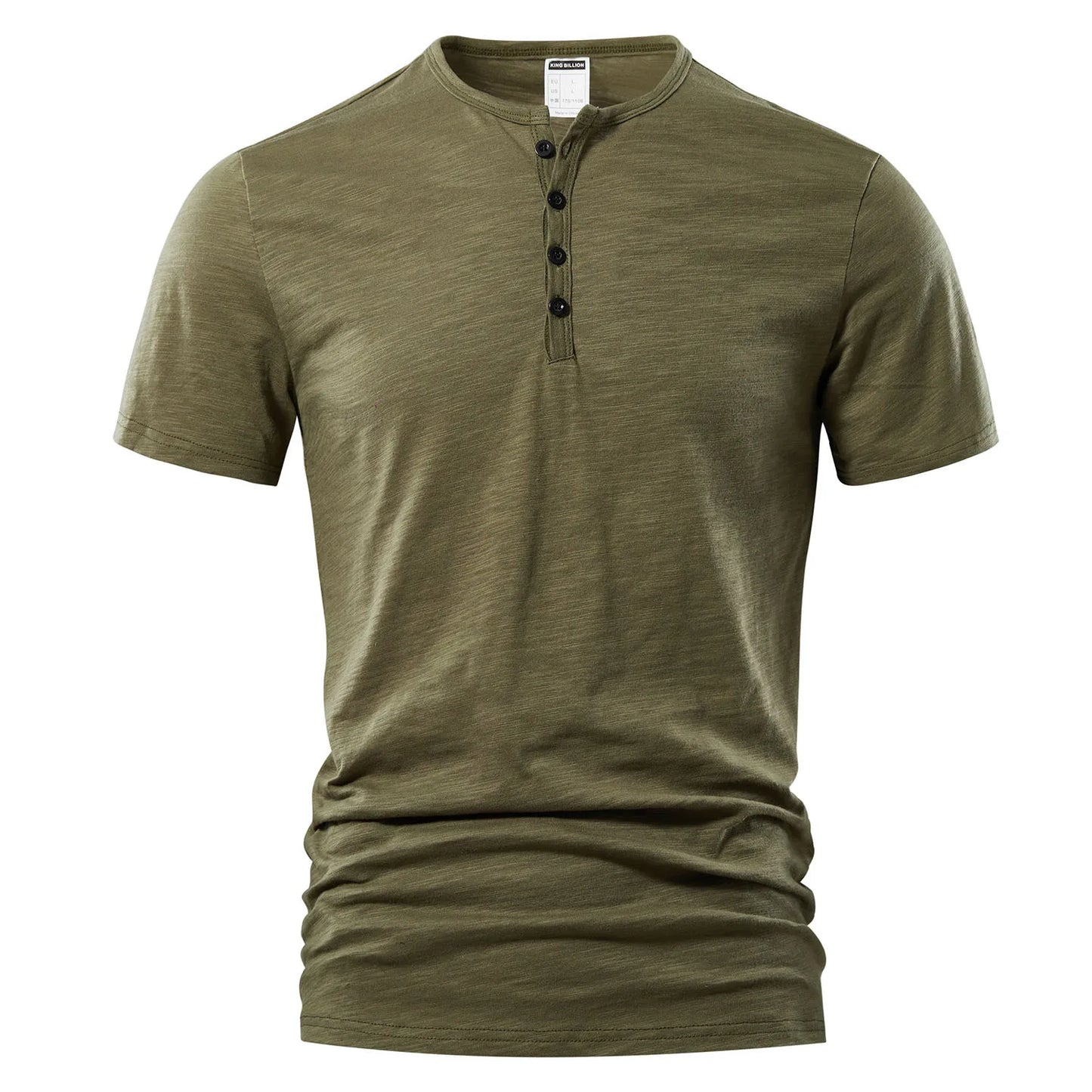 T-Shirt Uomo Estiva Casual – Collo Henley