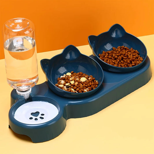 Set Ciotole per Gatti con Dispenser d’Acqua – Comfort e Idratazione Ottimale