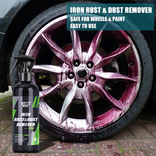 Spray Rimuovi Ruggine e Polvere Ferrosa per Auto – Pulitore Cerchi e Superfici Metalliche | Detergente Antiruggine Professionale
