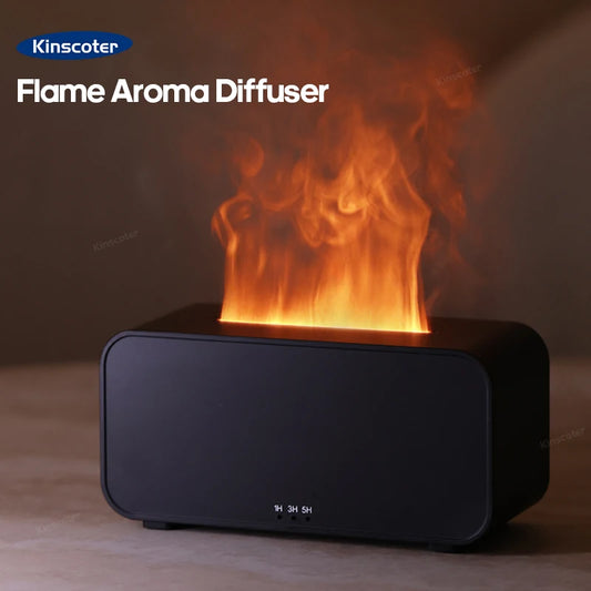 Umidificatore Aromaterapico con Fiamma Simulata – Purifica l’Aria e Crea un’Atmosfera Accogliente