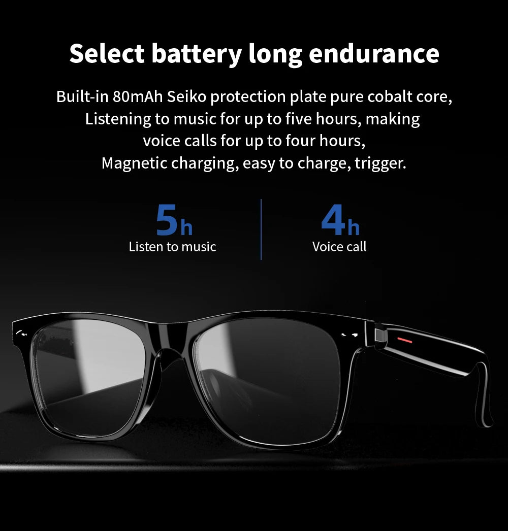 Occhiali Smart Bluetooth – Protezione Anti-Luce Blu & Audio HD