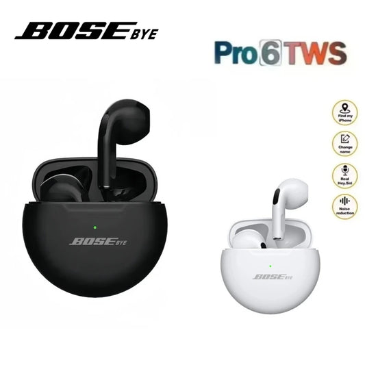 Auricolari Bluetooth TWS 9D HiFi – Air Pro 6 | Audio Immersivo & Compatibilità Universale per iPhone & Android