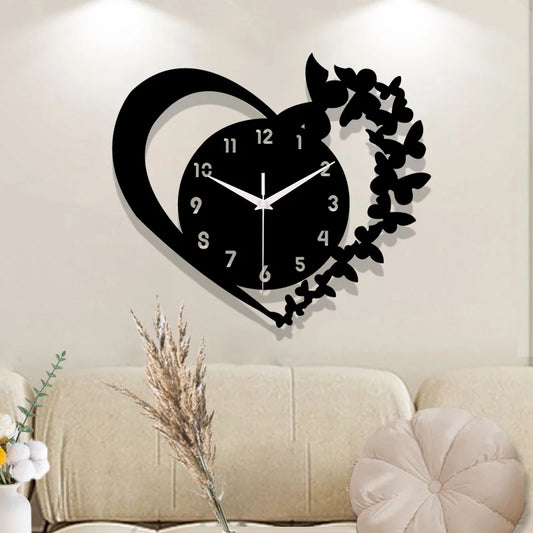 Orologio Acrilico a Forma di Cuore – Design Elegante & Silenzioso per Ogni Ambiente