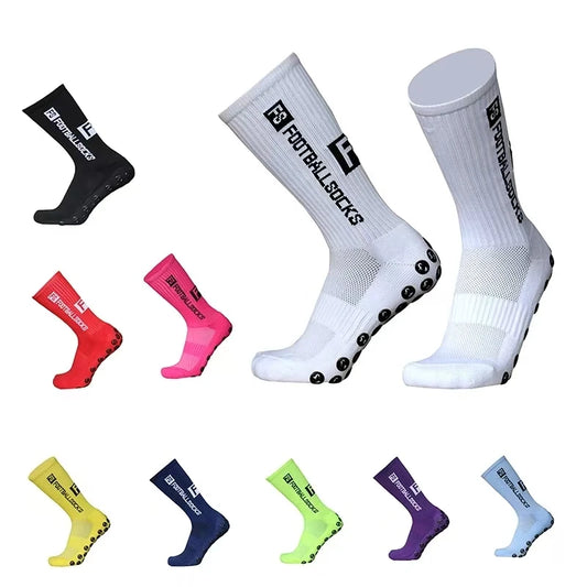 Calze Sportive – Antiscivolo con Grip in Silicone, Perfette per Calcio, Rugby, Baseball e Attività Atletiche