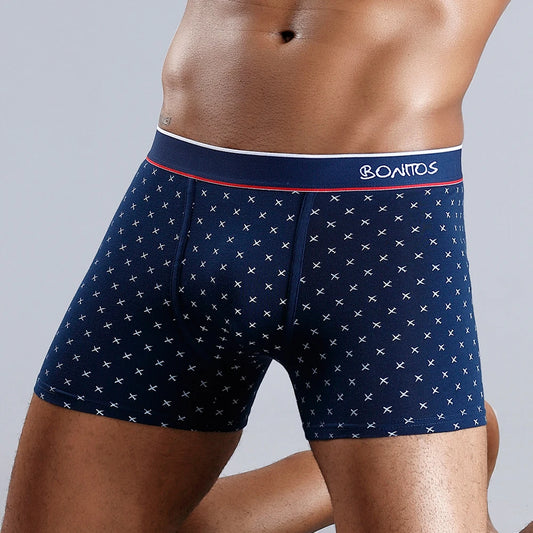 Boxer Uomo in Cotone – Comodi, Eleganti, Taglie Plus, Fantasia Stampata per un Look Casual