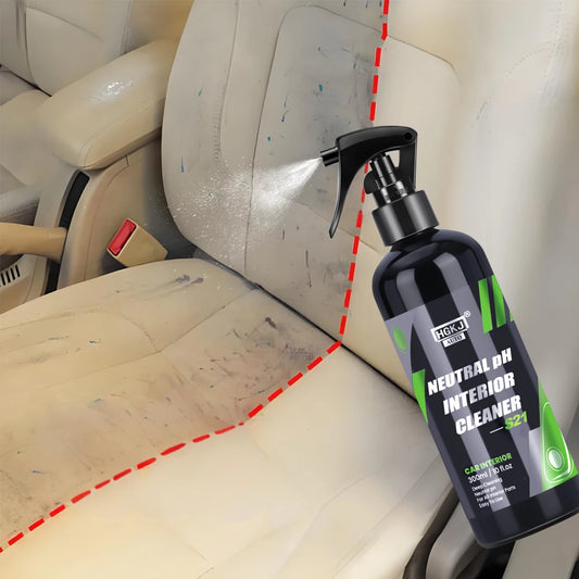 Detergente per Interni Auto – Senza Acqua | Multiuso per Tettuccio, Pelle, Tessuto Floccato, Cruscotto