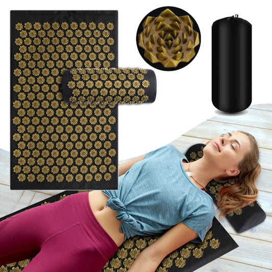 Tappetino Yoga+Cuscino Agopressione & Massaggio – Relax e Benessere per il Corpo