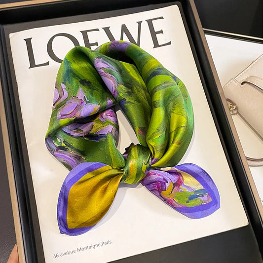 Foulard Quadrato 100% Seta per Donna